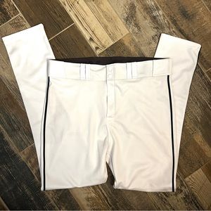 🎉VGUC🎉 Men’s White Easton Baseball Pants with Black Piping Size XXL